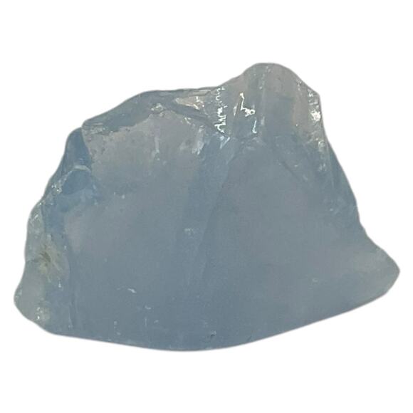 Blue Opalescent Art Glass Cullet Glowing Manganese Slag Glass #5GL65 - Picture 4 of 8